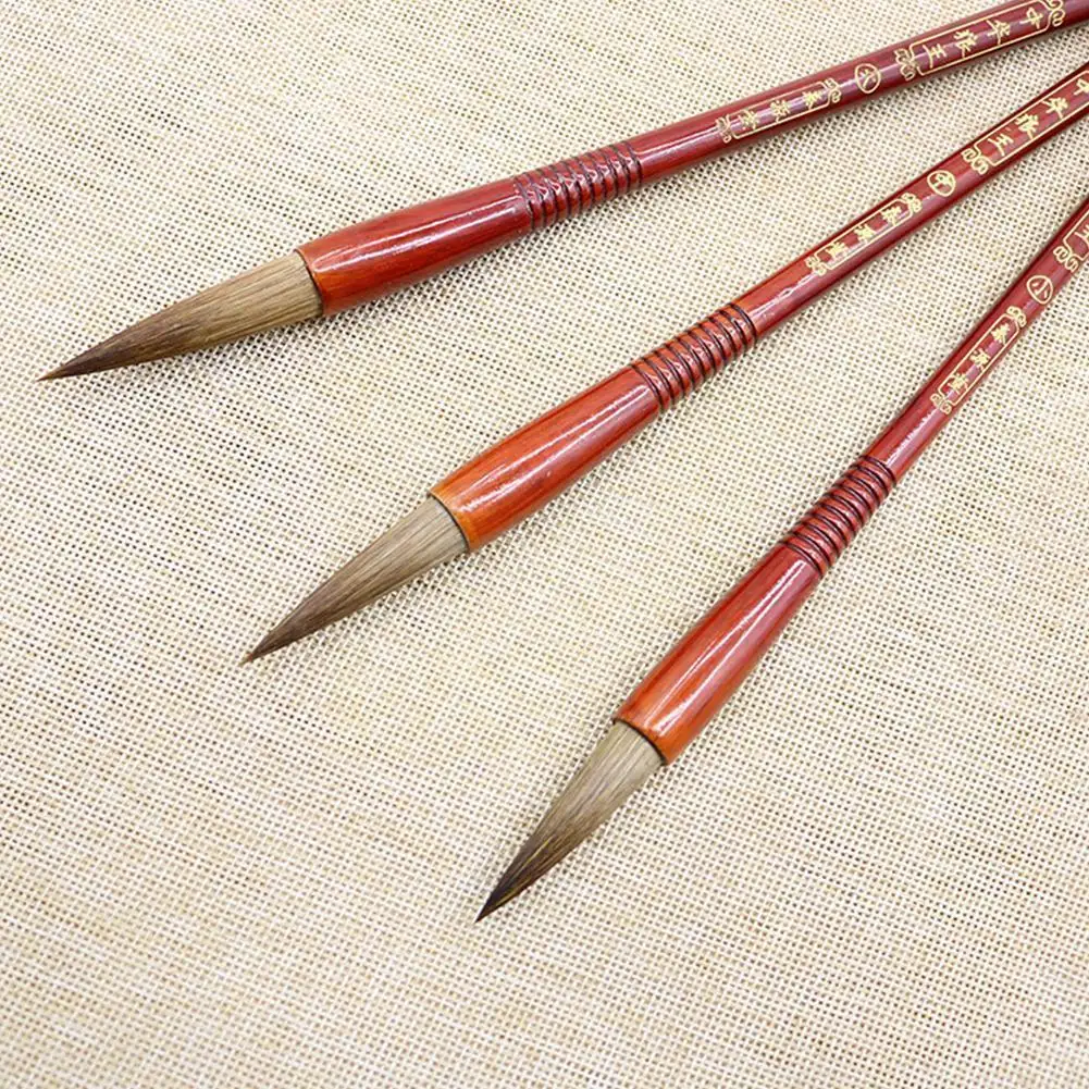 

Кисть для рисования волчьей шерсти для начинающих, шрифт для бега, регулярный доступ, кисть для рисования, кисть для каллиграфии, китайская ...