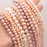 high quality 100 natural freshwater pearl bead round pearl beaded for jewelry making diy bracelet necklace accessories