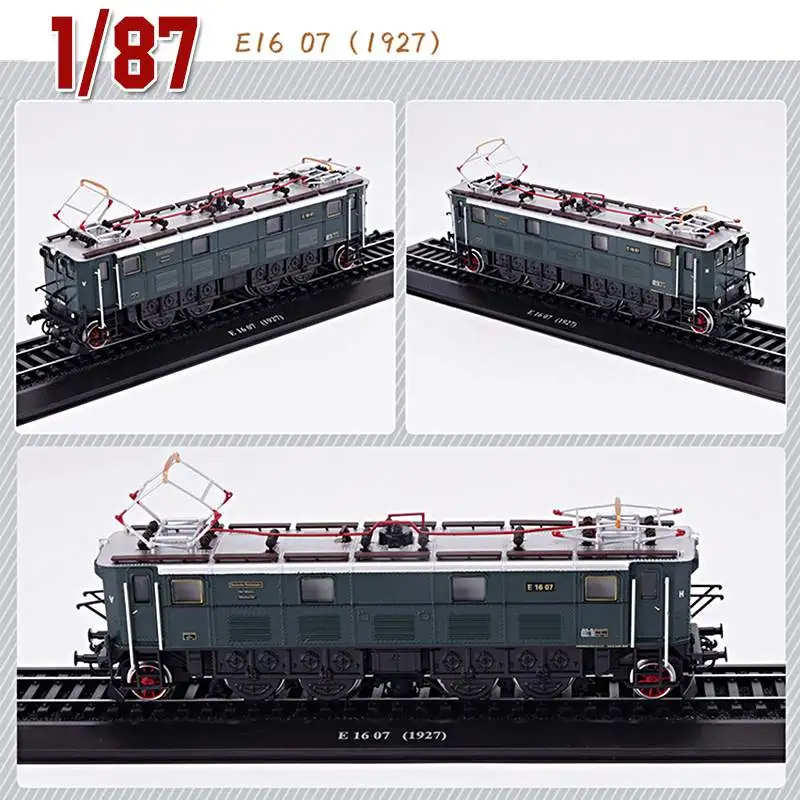 Модель поезда в стиле ретро 1:87 E16 07 (1927) модель с имитацией пара детские игрушки
