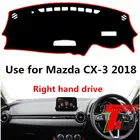 Taijs, правый руль, высокое полиэфирное волокно, 3 цвета, крышка приборной панели автомобиля, коврик для Mazda CX-3 Demio 2018 2019 с HUD