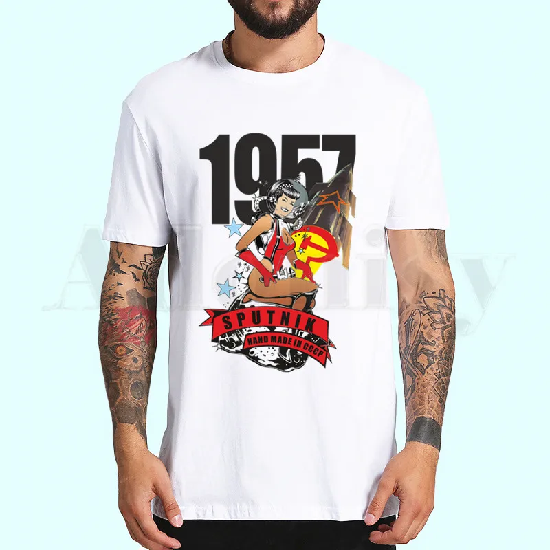 Мужская футболка с коротким рукавом CCCP из России СССР Москвы |