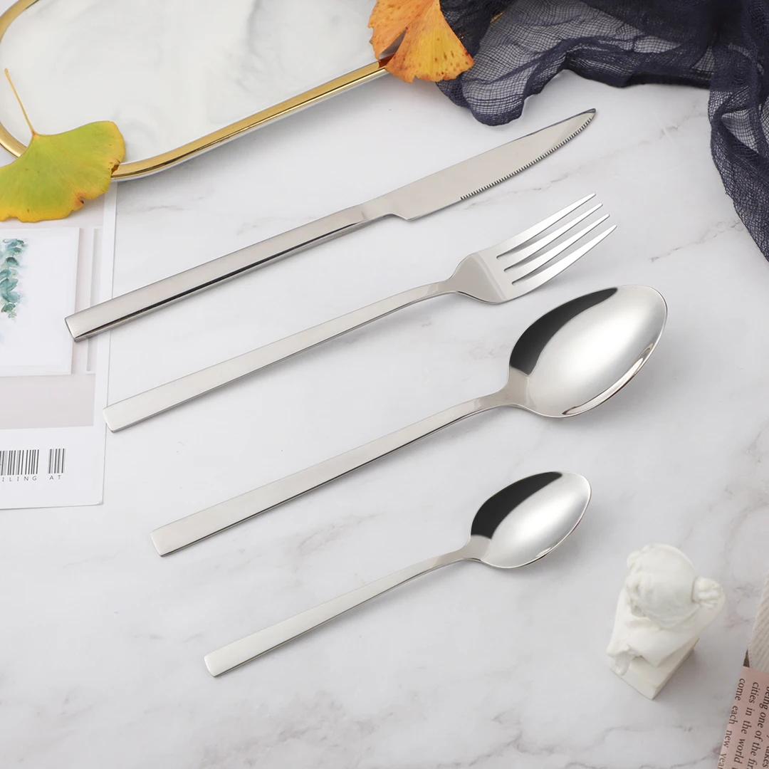 Набор посуды Silveware, роскошные столовые приборы, стальной набор, качественные 16 шт. столовые ножи Forks Обеденный набор, Западная еда, Ресторан