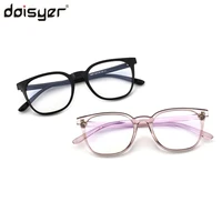 doisyer retro tr90 material glasses frame customized with resin lens anti blue light myopia lens prescription glasses
