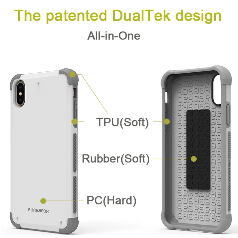 PureGear военные стандарты защиты телефонный чехол для iphone XR X xs max чехол с подставкой кольцо противоударный защитный силикон от AliExpress RU&CIS NEW