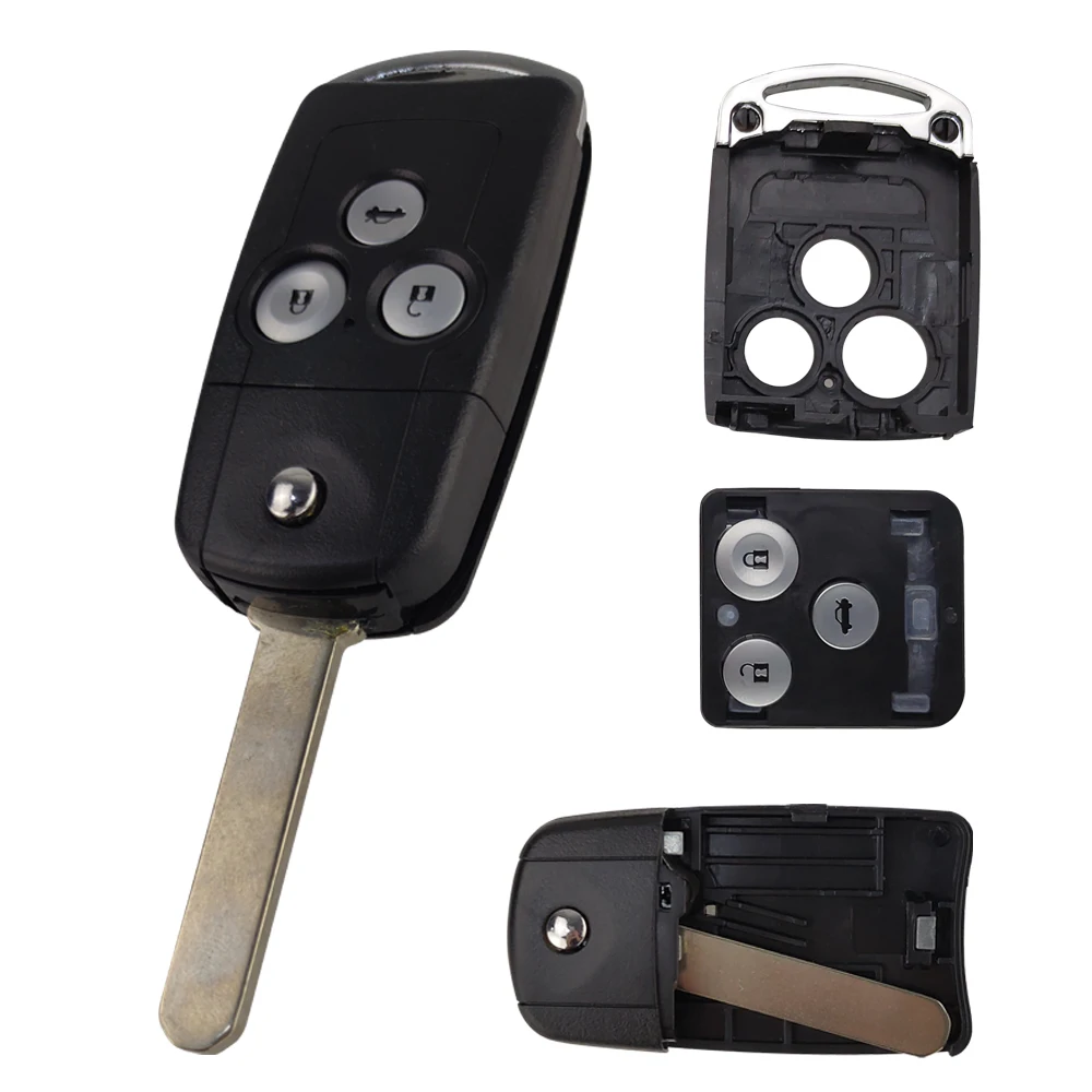 Okeytech 3 кнопки дистанционный ключ для автомобиля Fob чехол в виде ракушки