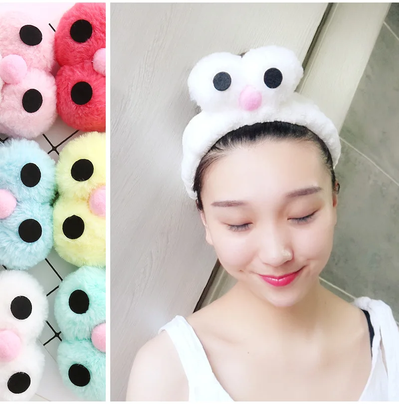 

Hairlyah Cute Headbands Elasticity Women Girls Big Eyes Wash Face Hair band Headwear Headdress Holder Ornament Hair Accessories
