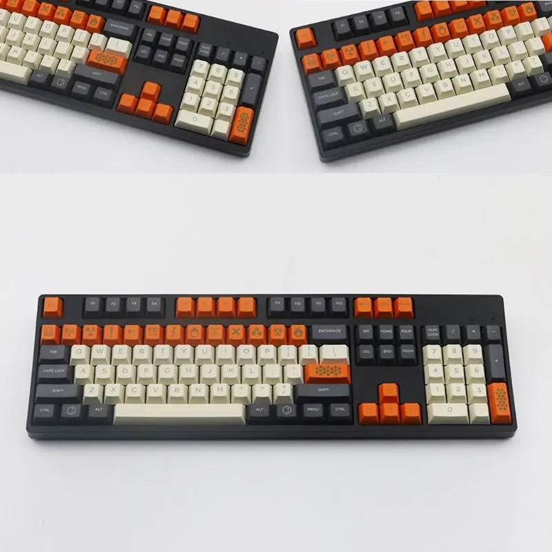 УГЛЕРОДНЫЙ ЦВЕТ 104 + 21 ключ лазерная резьба OEM профиль PBT для filco Cherry G80-3800 3850 3000