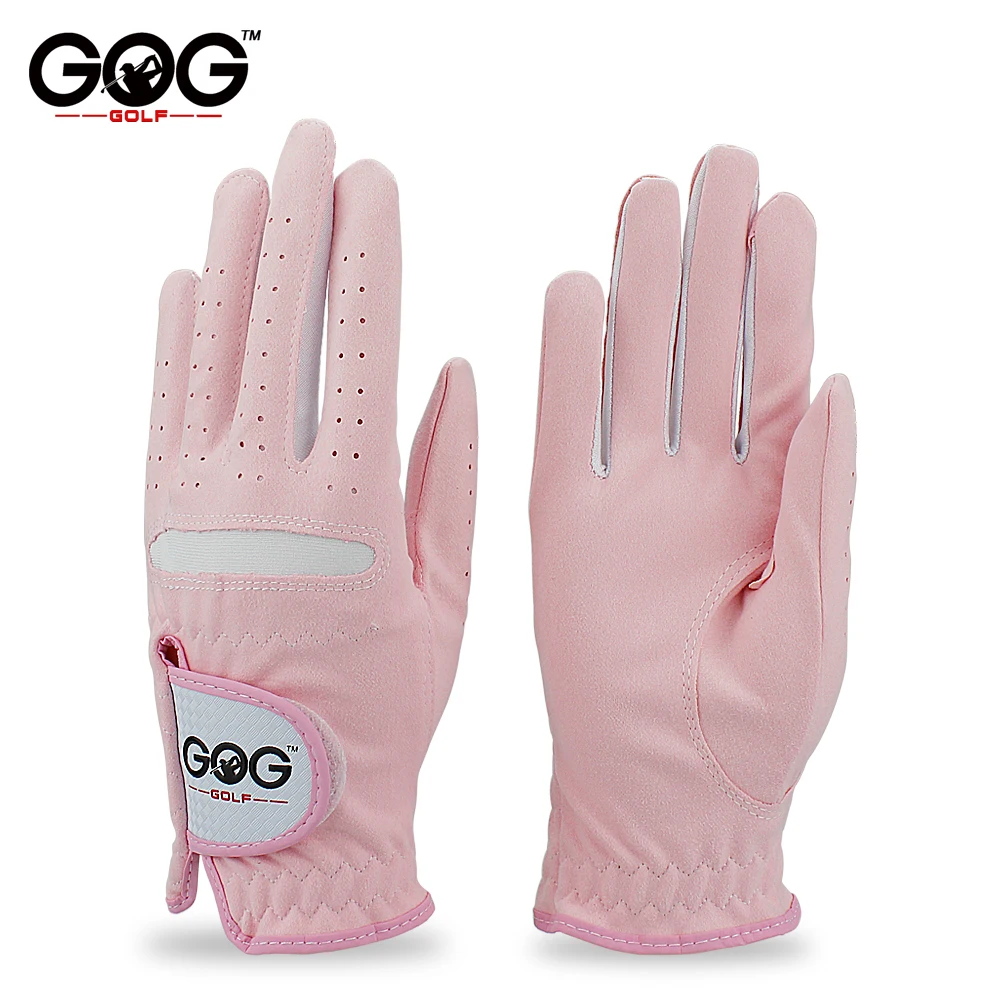Gloves Pink Micro Soft Fiber Breathable Anti-slip Left And Right Hand Sports Gloves Women