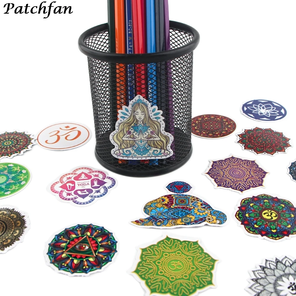 

12set AD034 Patchfan 35pcs Cartoon Yoga Stickers Waterproof Skateboard Travel Decals Motorcycles Phone Laptop Luggage Stickers