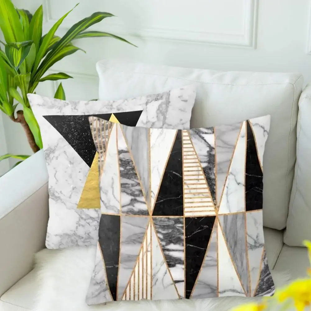 

Fashion Fresh Pillowcase Geometry Pattern Cushions Cases Modern Decorative Throw Pillows For Home Decor Car Bed Sofa Couch 45x45