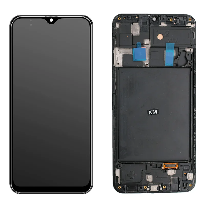 Pantalla LCD Original SUPER AMOLED para m&oacute;vil, montaje de digitalizador con pantalla t&aacute;ctil para Samsung Galaxy A20, A205, SM, A205F, A205FN, A205YN, A205G-2