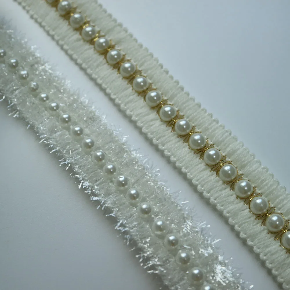 5 ярдов стразы жемчужные кружевные украшения для одежды ручной работы и ленты