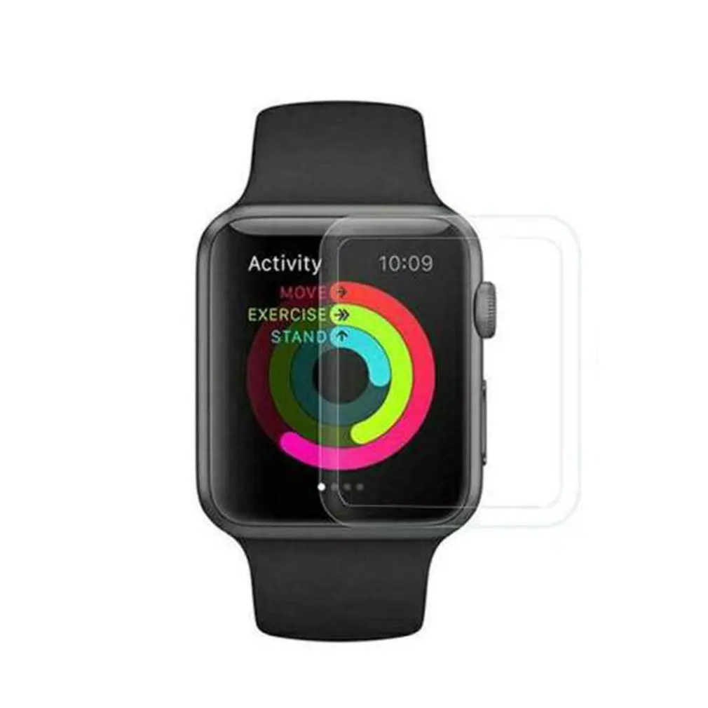 Изогнутая стальная пленка для iWatch серии 1/2/3/4 32 мм/40 мм/42 мм/44 мм защита от царапин