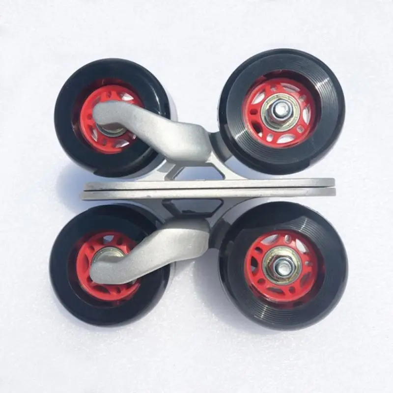 

Drift Board Shock Resistant Portable Aluminum Alloy Split Skateboard Roller Drift Skates Plate With PU Wheels For Fitness