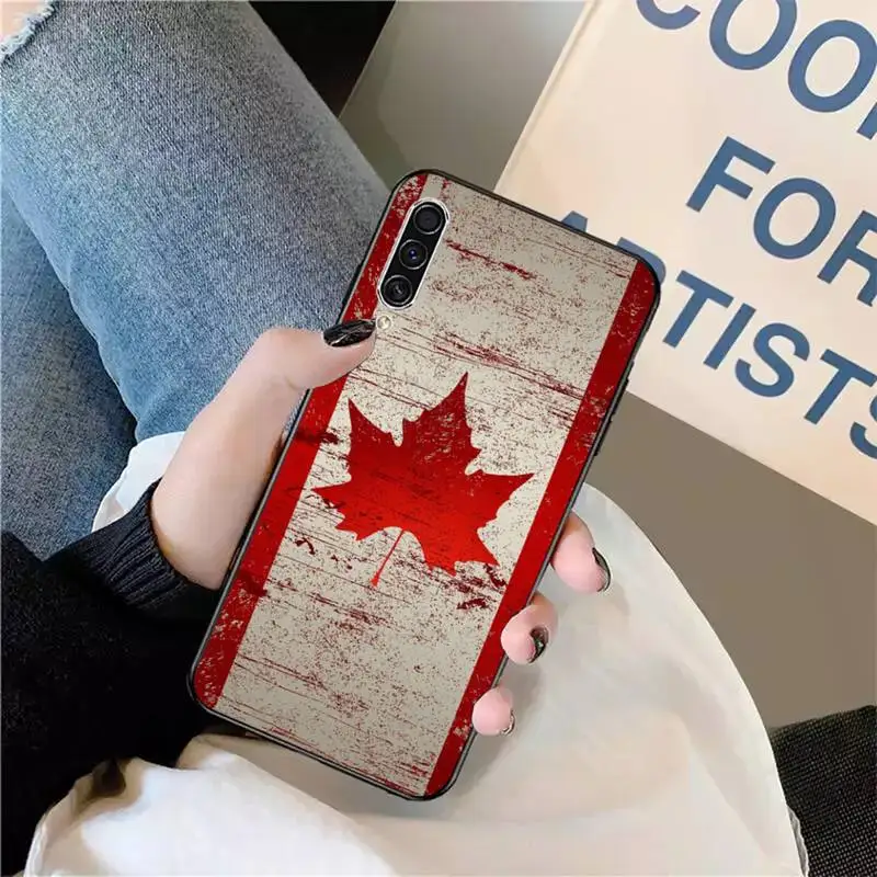 

Canadian flag Red maple leaf banner Phone Case For Samsung galaxy S 9 10 20 A 10 21 30 31 40 50 51 71 s note 20 j 4 2018 plus