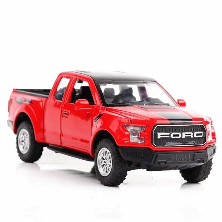 1:32 игрушечный автомобиль Ford F150 RAPTOR металлическая игрушка из сплава литой и