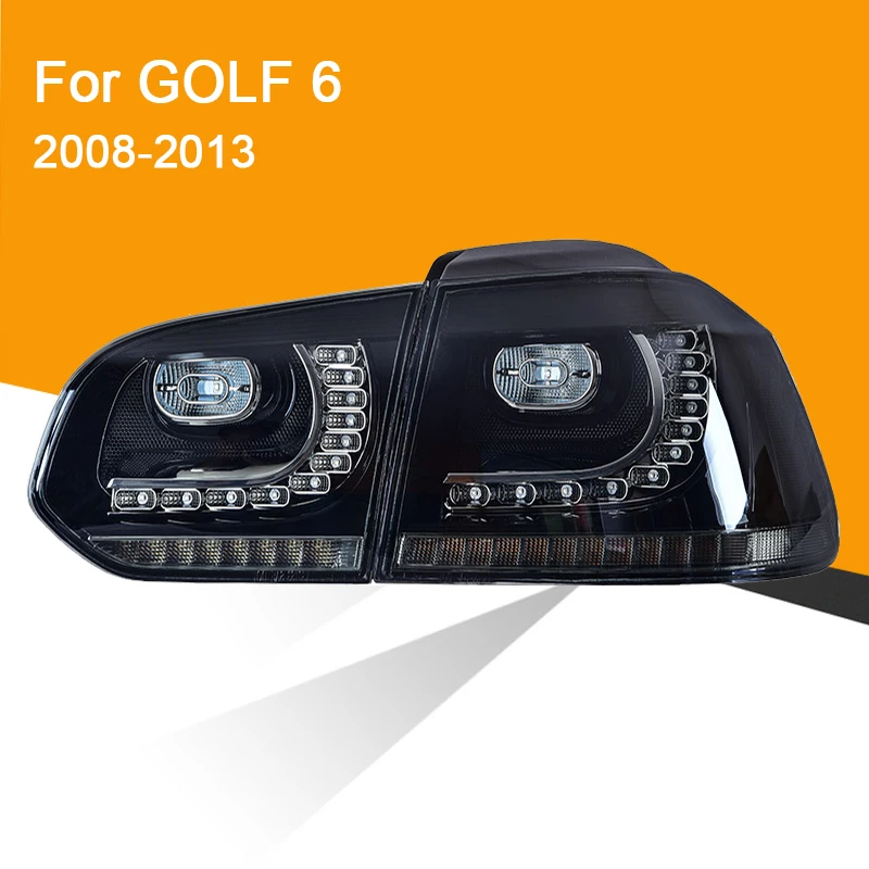 1 пара светодиодный задний фонарь в сборе для Volkswagen Golf 6 2008 2009 2010 2011 2012 2013