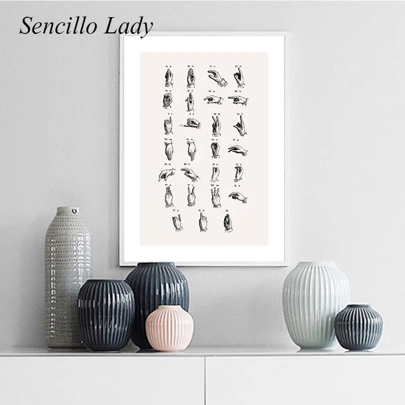 Картина на холсте с надписью палец