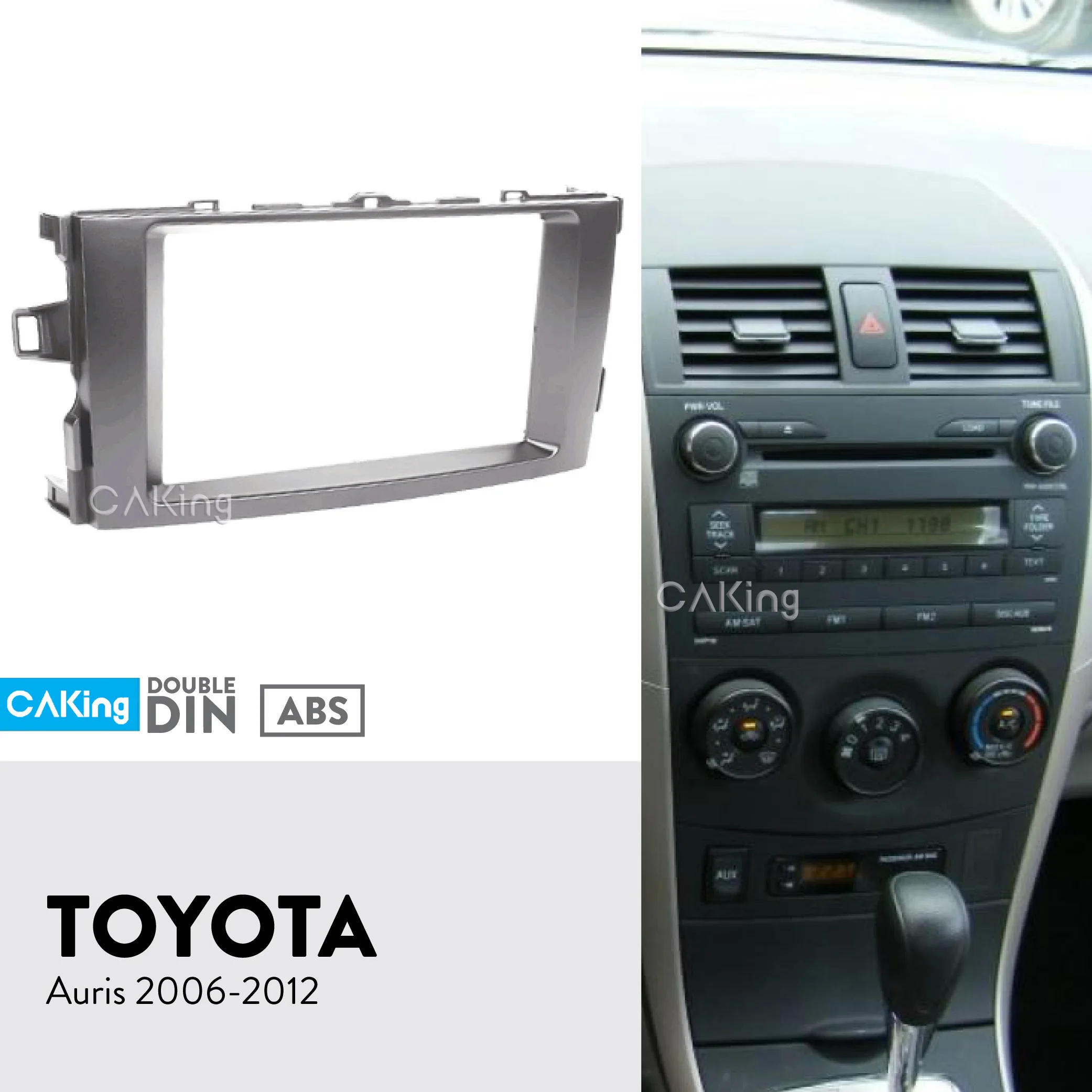 Автомобильная панель радиоприемника Double Din для Toyota Auris 2006 2012 комплект установки