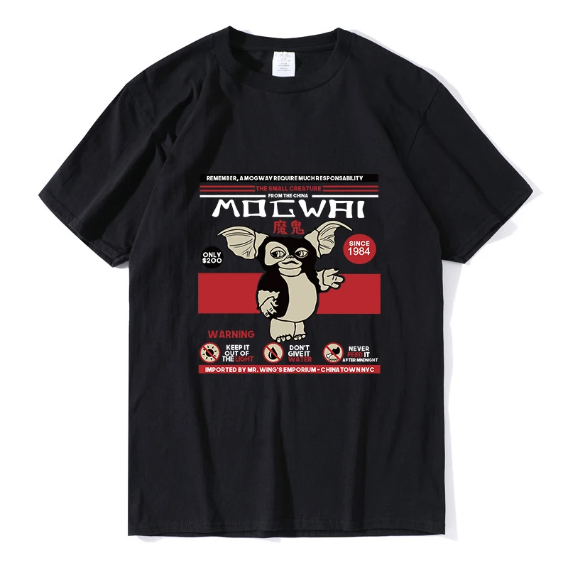 

Oversized t shirt Your Pet Mogwai Gremlins Summer Men's Novelty T-Shirt Awesome Gizmo 80s Movie Mogwai Monster Sci Fi Women Tee