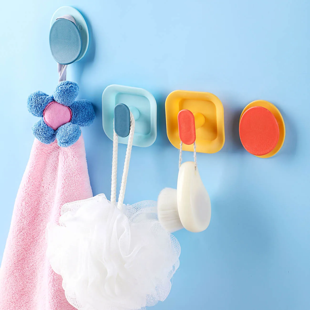 

4 шт., пластиковые настенные крючки для хранения ключей