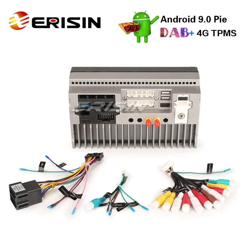 Erisin ES2649U " 2 Din Android 9,0 автомобильный стерео gps WiFi DAB+ DVR DVB-T2-IN BT OBDII СБ Navi