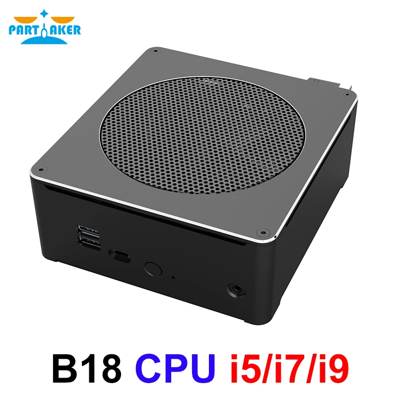Intel Core процессор мини ПК i5 6568R i7 6785R i7 8750 H настольный компьютер Вентилятор охлаждения оконные рамы 10 16 ГБ оперативная память К 4 к компьютер