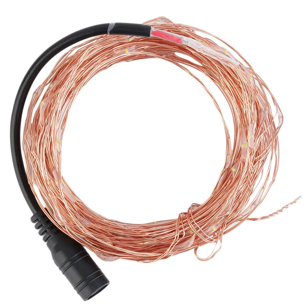 10M/33Ft 100Led Copper Wire Xmas Wedding Party String Fairy Light Dc 12V Lights Led Room Decoration | Лампы и освещение