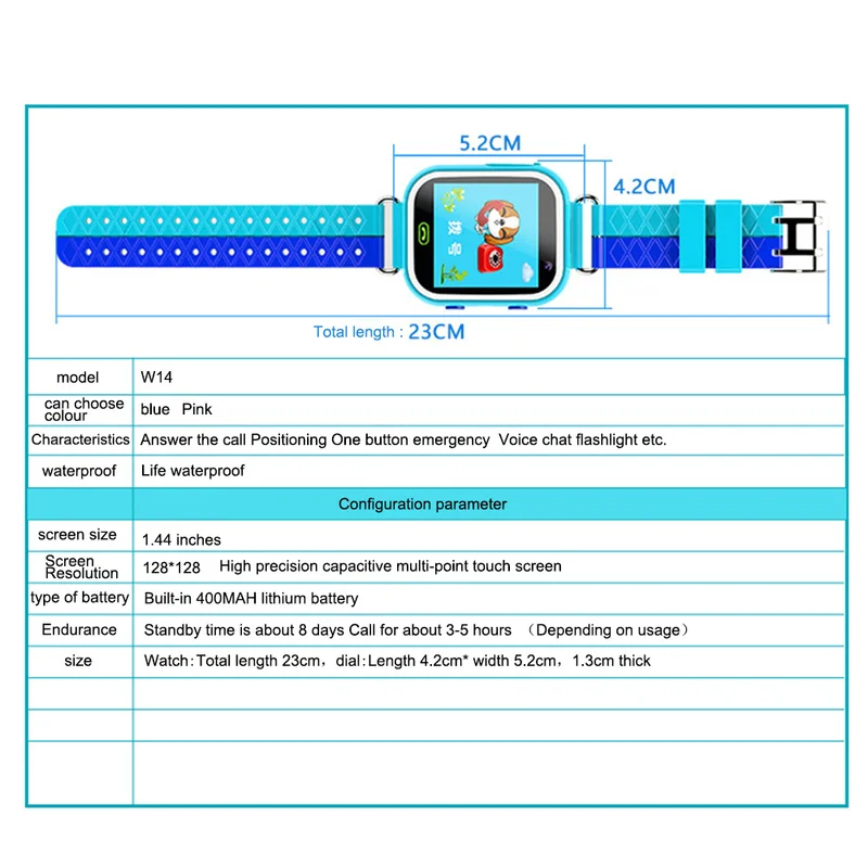 Водонепроницаемые Детские Смарт часы SOS Antil lost умные для малышей 2/3G с sim картой