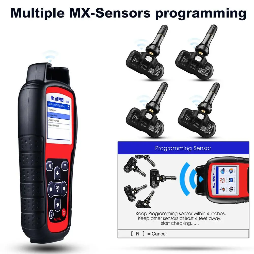 Autel MaxiTPMS TS508 TS501 TPMS диагностический инструмент давления в шинах лучше TS601 433 МГц 315 и