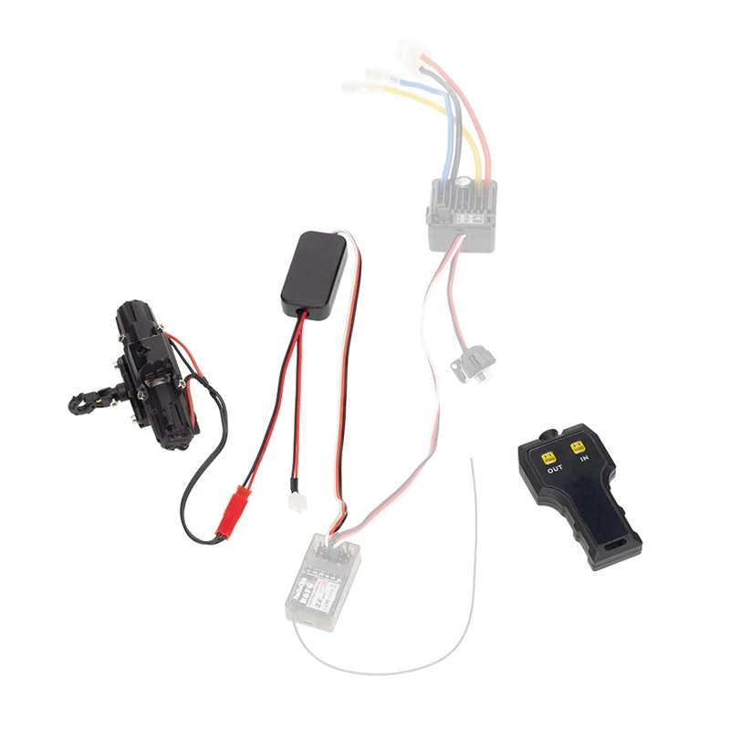 

CH3 3 Channel Simulated Winch Control Wireless Remote & Receiver for 1/10 RC Crawler Axial SCX10 Traxxas Trx4 Parts