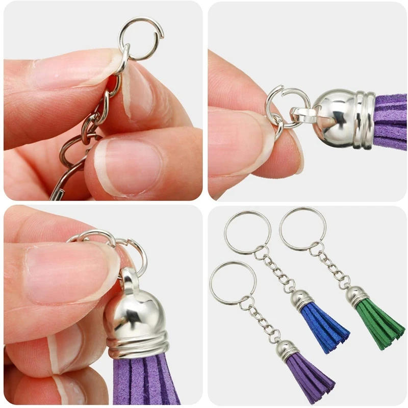 Цепочка для ключей кольцо с цепочкой и подвесками кисточками оптом брелоков