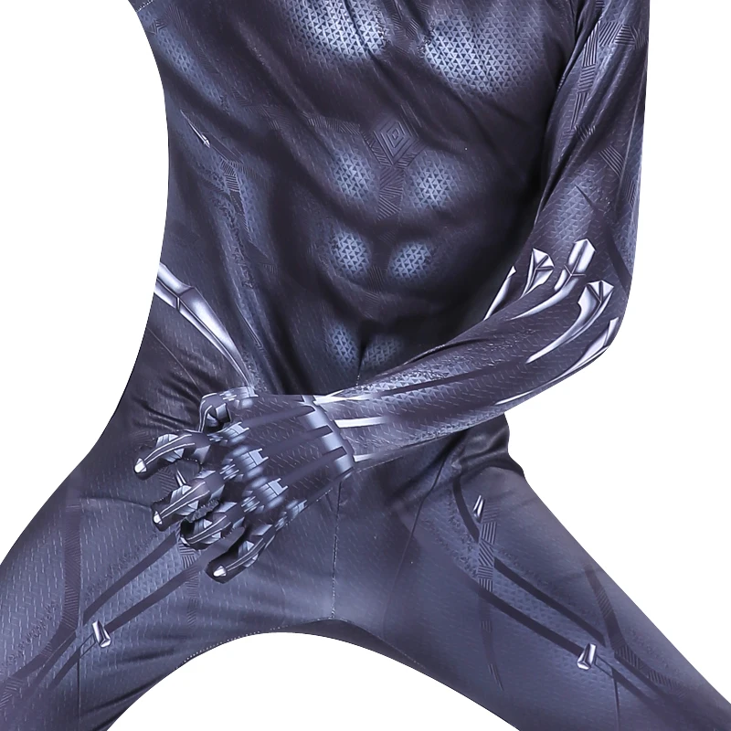 

Halloween Children's Suits Black Costume Panther With Mask Costume Boy Adult Man Cosplay Jumpsuit Leotard Dress Up