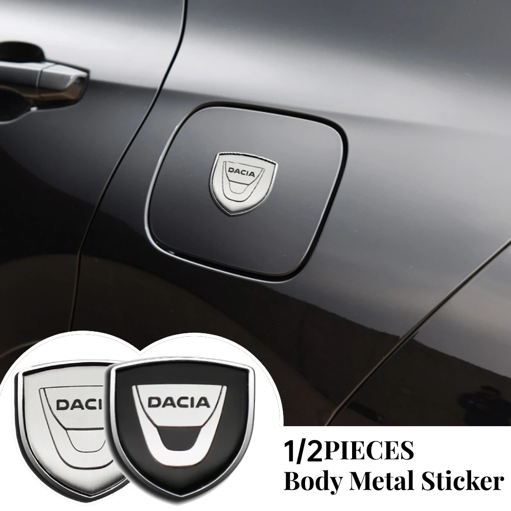 

Metal Emblem Car Window Rear Trunk Stickers Door Body Decor Custom Decals Exteriors For Dacia Duster 2021 Sandero MK2 Stepway