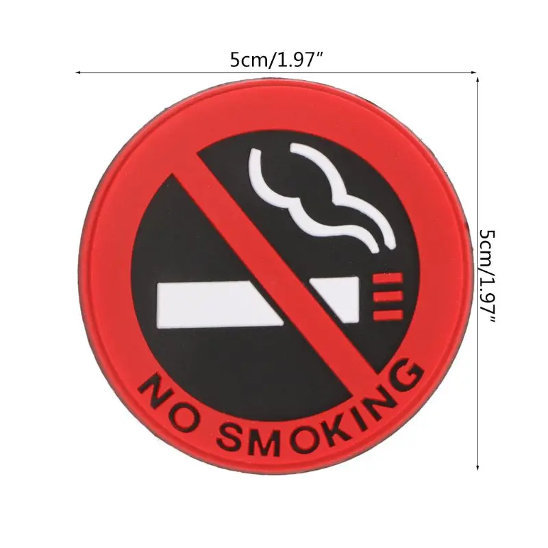 

2021 New No Smoking Sign Tips Warning Logo Stickers Car Taxi Door Decal Badge Glue Sticker