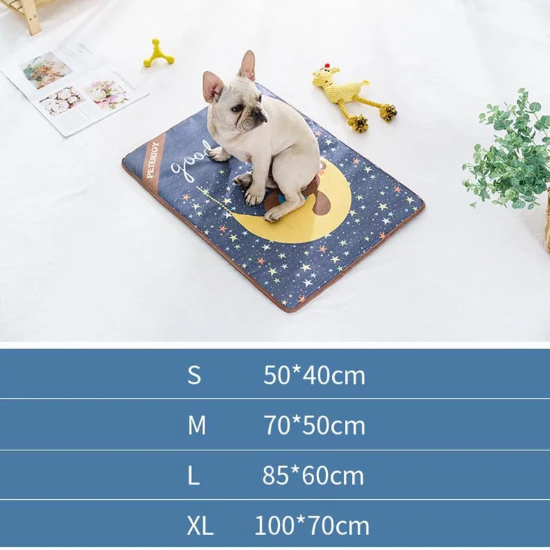 

Pet Dog Mat Summer Cooling Pad Puppy Washable Ice silk Pad Dogs Cats Breathable Cool Cold Blanket Pet Mat Dog Accessories