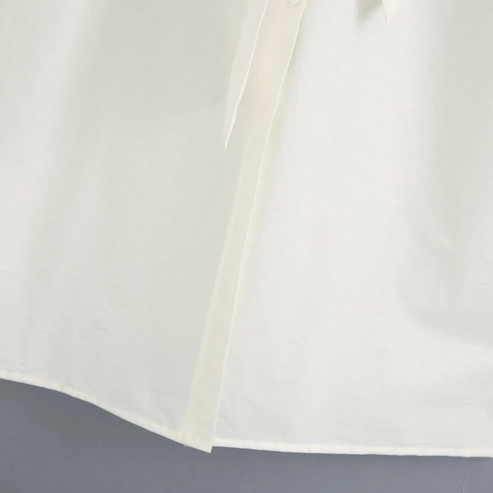 

2020 Fall Women's New Lapel Long Sleeve With Bow Knot Belt Pockets Shirt Style Long Dress Long Dress