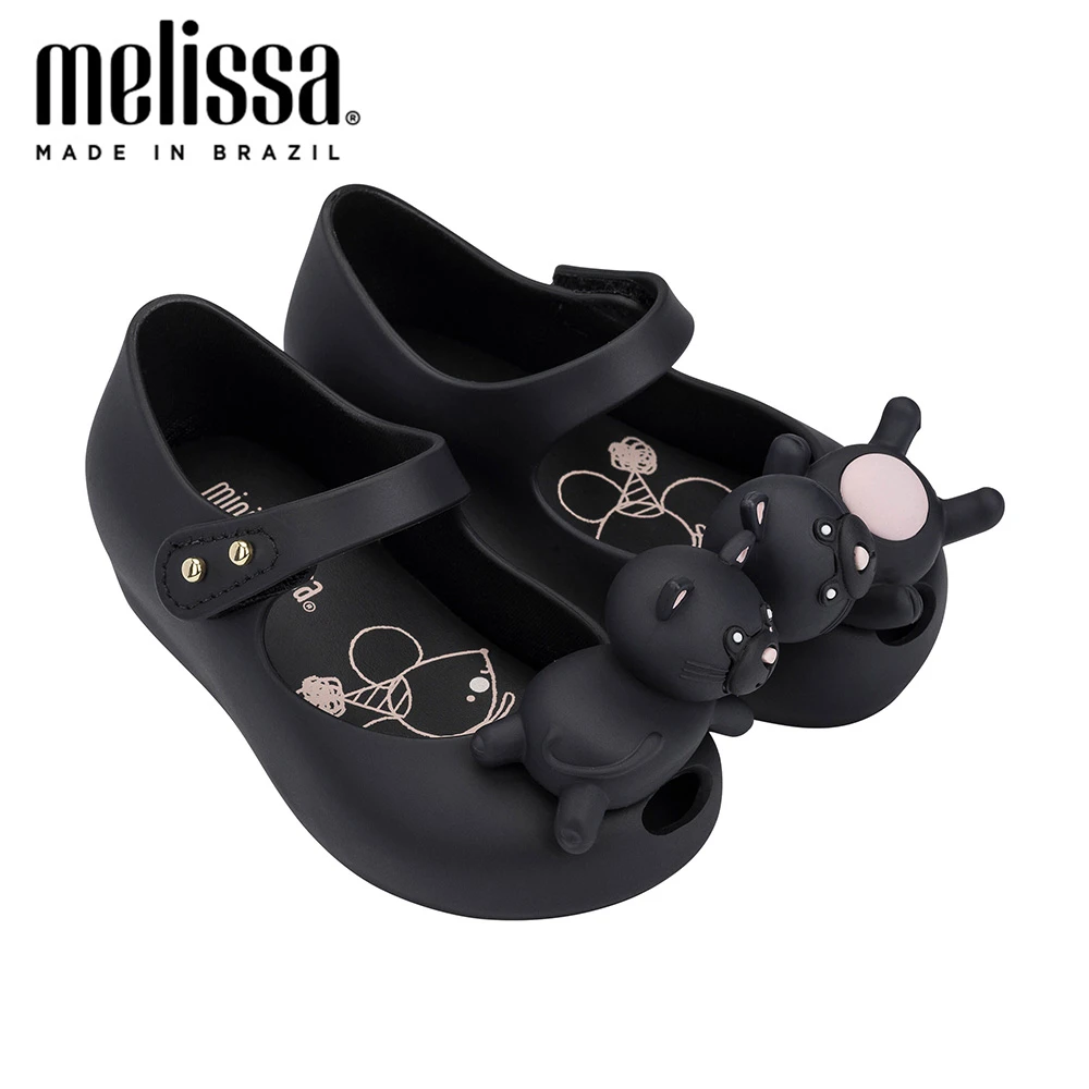 Mini Melissa Ultragirl Cat/желеобразная обувь для девочек Новинка 2020 года Летняя Сандалии
