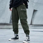 2021 хип-хоп вельветовые брюки-карго, Мужская Уличная одежда, лоскутные Мужские Брюки с карманами, хлопковые брюки большого размера в стиле Харадзюку, штаны для бега