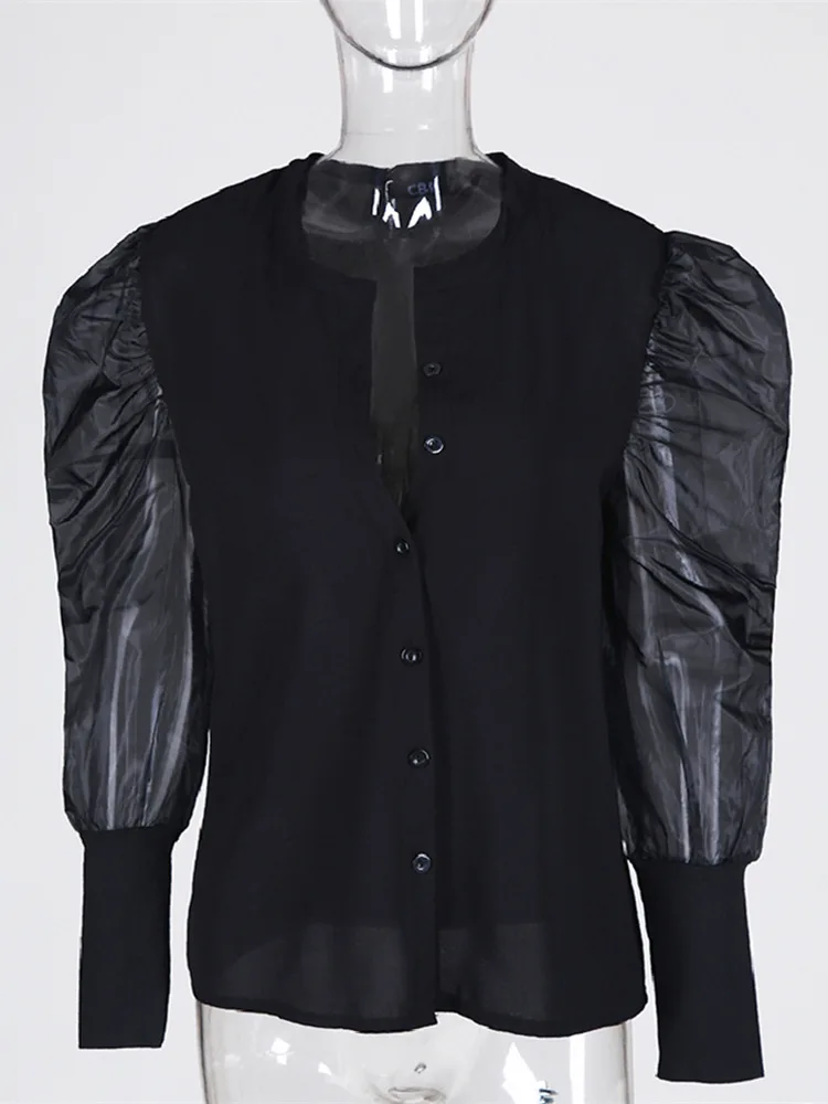 2020 Осенняя женская элегантная повседневная рубашка в сеточку Женская стильная