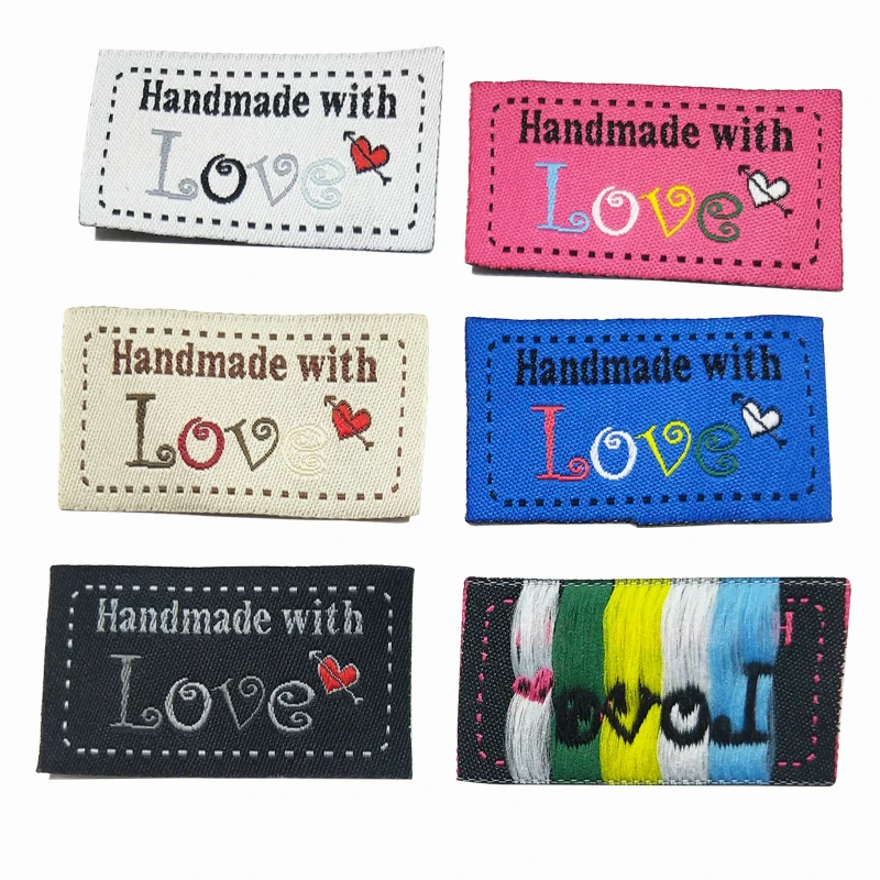 Mix Белый медведь кукла тканые печатные этикетки для одежды этикетка ярлыки