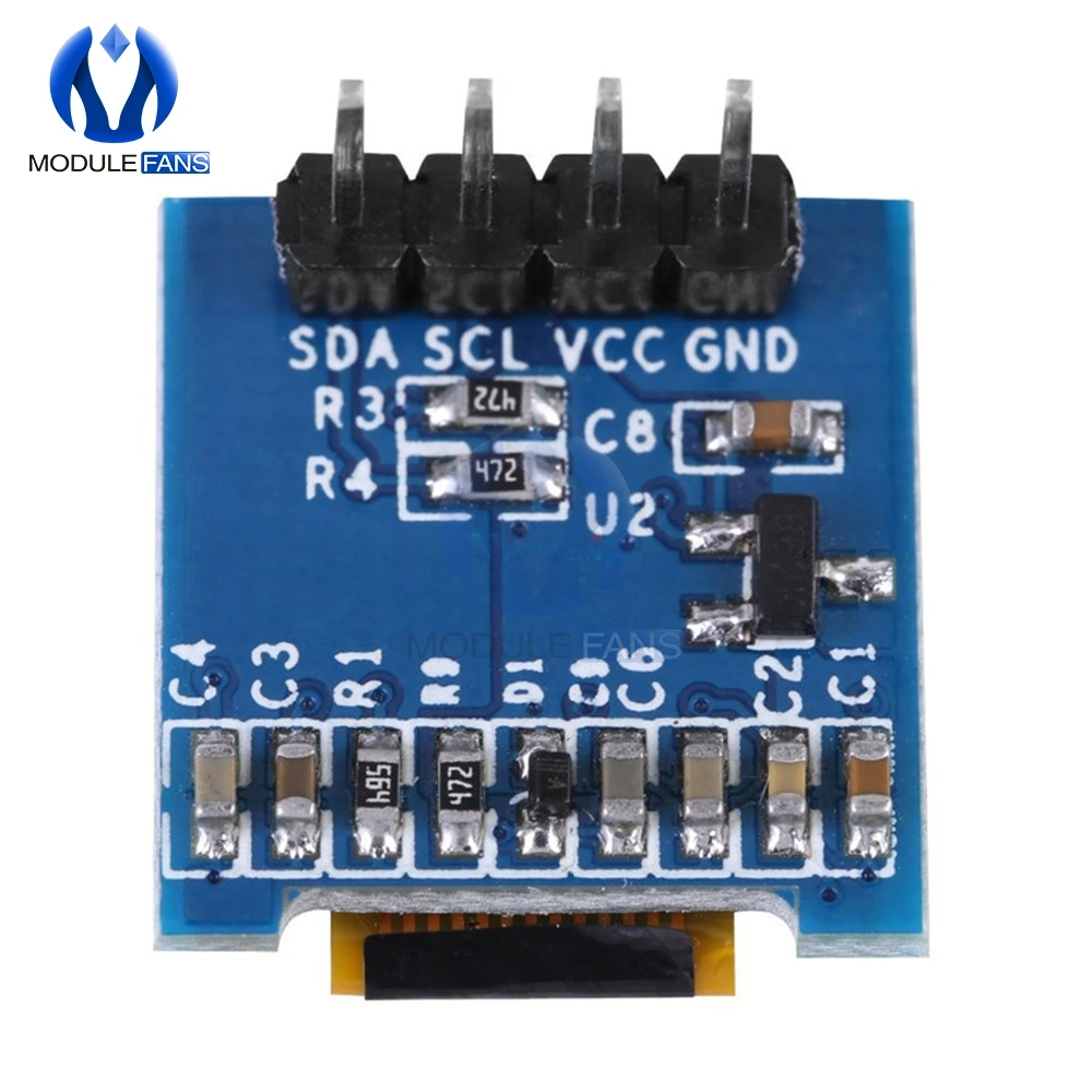Модуль дисплея OLED 0 49 дюйма 64x32 64*32 SSD1306 суперъяркий экран I2C IIC для Arduino AVR STM32 белый |