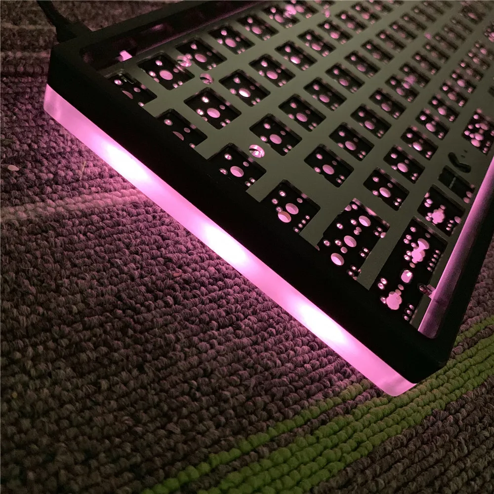 96 Mechanical Keyboard Kit DIY RGB bottom lamp