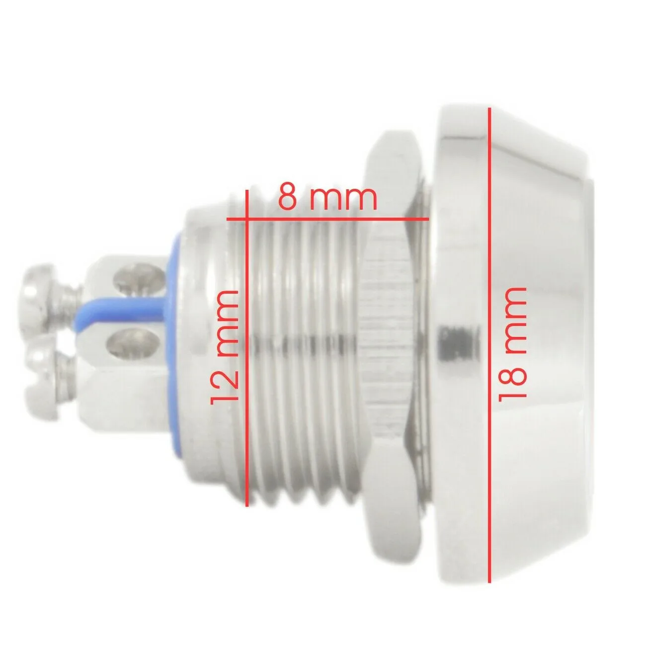 

1/2\" (12mm) Button Switch 12mm，Starter Switch Boat Button Horn Hot Sale