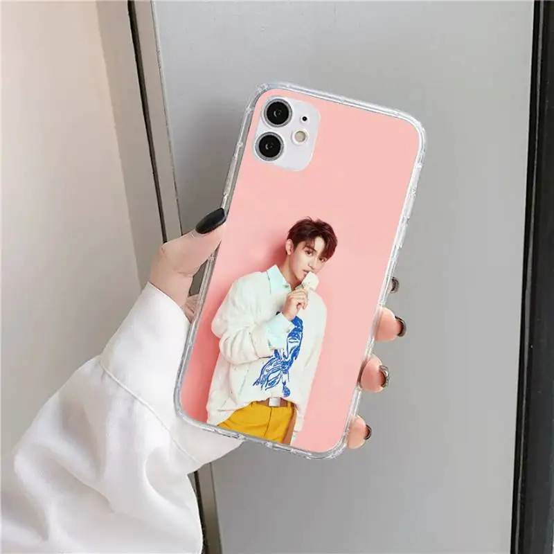 

Kpop NCT Lucas singer Phone Case Transparent soft For iphone 5 5s 5c se 6 6s 7 8 11 12 plus mini x xs xr pro max