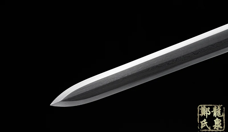 Традиционный китайский меч ручной работы складные стальные двухсторонние