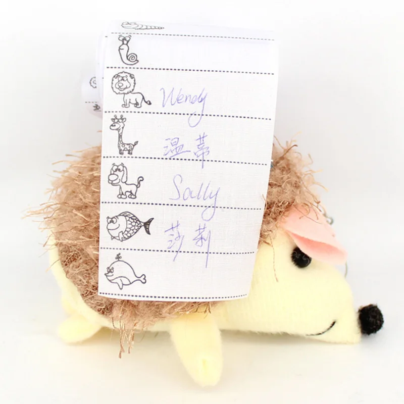 100 клетки/шт. Наклейка для шитья с именем рукописного письма из полиэстера белая