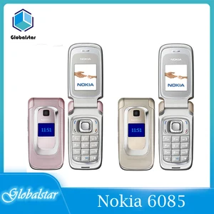 nokia 6085 refurbished original mobile phones 2g gsm unlocked flip good quality cheap old cellphone refurbished free shipping free global shipping