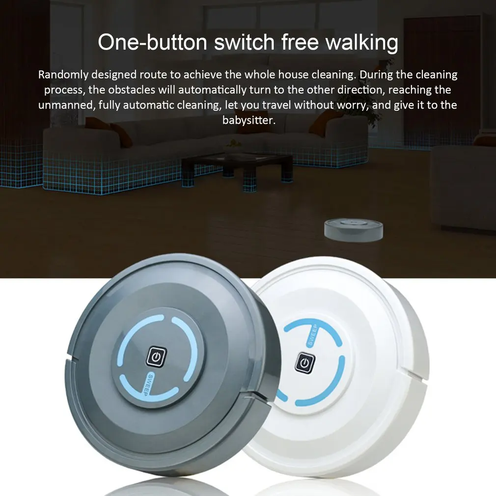 Multi-functional Cleaning Robot Smart Sweeping Floor Dirt Dust Vacuum Cleaner Auto Sweeper | Дом и сад