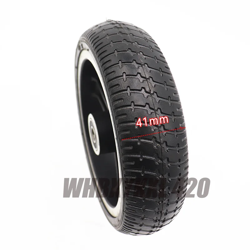 

6.5 inch solid tire rubber wheel aluminum hub no inflaction parts of electric mobility motor scooter accessoires non-slip